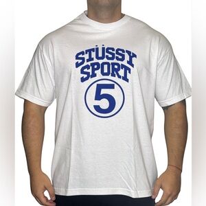 Brand New Stussy 5 Sport Tee – White (XL)
